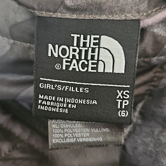 THE NORTH FACE Girls' Reversible Mossbud Swirl Jacket Sz 6